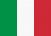 A vertical tricolour of green, white and red - The national flag of Italy with a width-length ratio of 2:3 or similar.